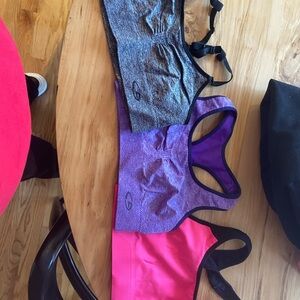 Champion Sports Bras - Gray, Purple, and Pink